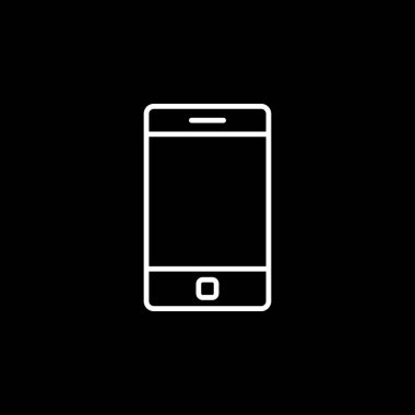 Cep telefonu simgesi, akıllı telefon simgesi, vektör işareti