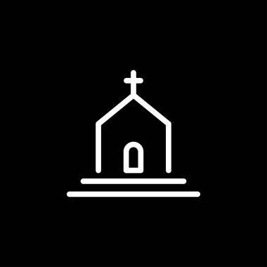 Dini Hıristiyanlığın kilise vektör simgeleri