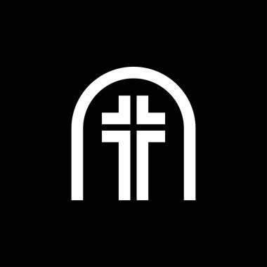 Dini Hıristiyanlığın kilise vektör simgeleri