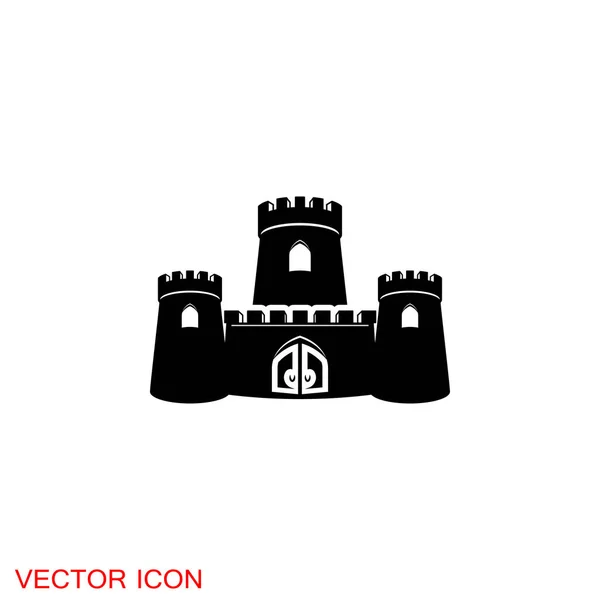 Icône Château Icône Symbole Tour Château — Image vectorielle
