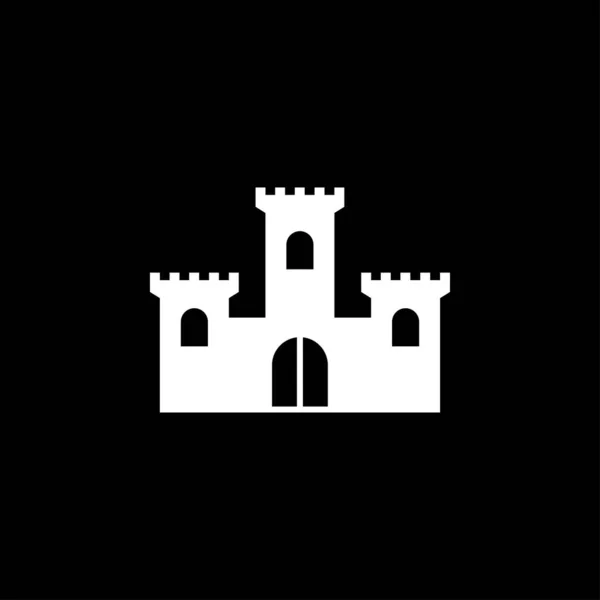 Ікона Замку Замкова Вежа Значок Або Символ — стоковий вектор