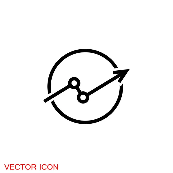Значок Вектора Значка Диаграммы — стоковый вектор
