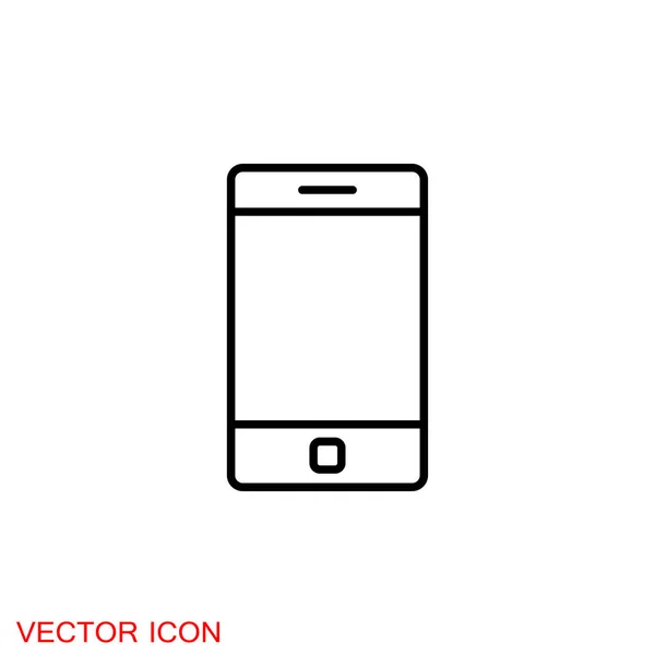 Ikona Mobilního Telefonu Ikona Chytrého Telefonu Vektorový Znak Royalty Free Stock Ilustrace