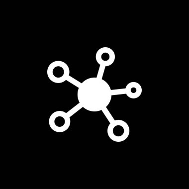 Bağlantı simgesi, tasarım ögesi. Şirket için soyut logo fikri. Vektör