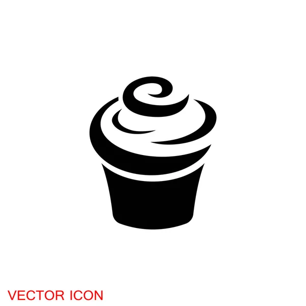 Cupcake Symbol Vorlage Für Cupcake Shop Logo — Stockvektor