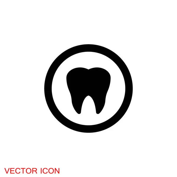 Icône Dentiste Symbole Illustration Vectorielle Étiquette Hygiène Buccodentaire — Image vectorielle