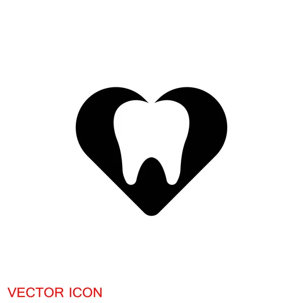 Icône Dentiste Symbole Illustration Vectorielle Étiquette Hygiène Buccodentaire — Image vectorielle