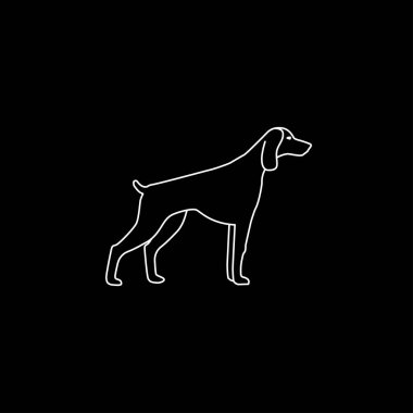 Köpek ikonu. Tasarımınız için vektör ögesi