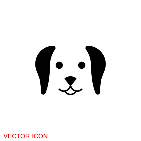 Ícone de cão. Elemento vetorial para o seu design — Vetor de Stock