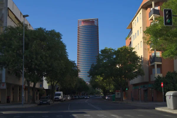 Uitzicht Toren Van Sevilla Ook Bekend Als Pelli Tower Vanaf — Stockfoto