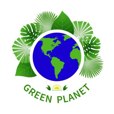 Yeşil gezegen renkli simgeler amblemi. Analiz ikonu Greenpeace vektörü modern soyut tasarım elementleri doğrusal eko logo amblemi yeşil gezegen doğa ağacı sağlıklı yiyecek koleksiyonu. Vektör sembolü ayarlandı.