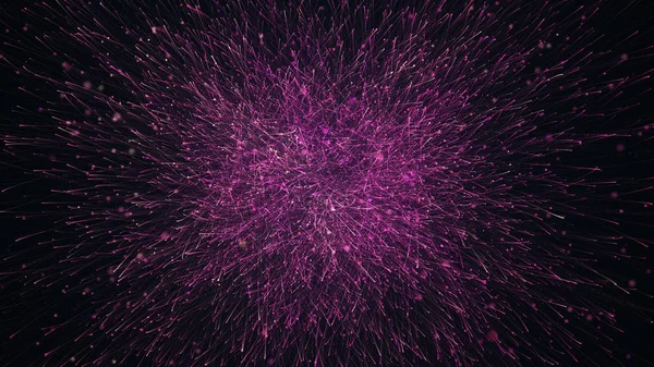 Abstract burst background with light streaks on a dark background