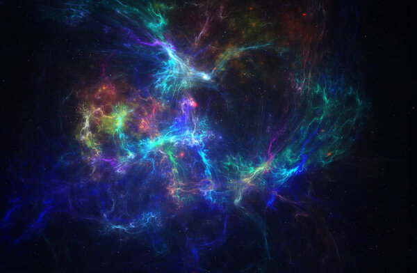 Туманность глубокого космоса со звездами
. 