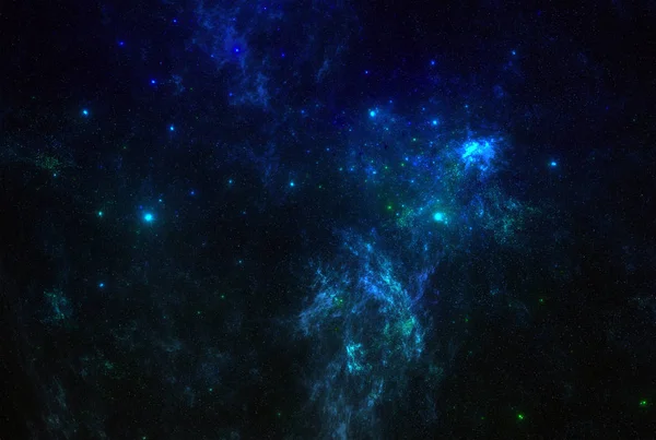 Nebulosa Del Espacio Profundo Con Estrellas — Foto de Stock