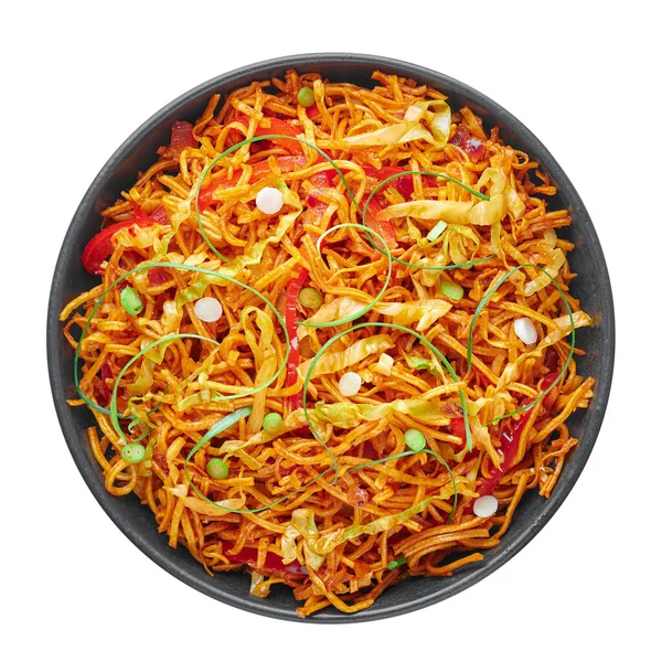 고립된 Chinese Bhel 음식으로 셰즈완 소스로 요리이다 — 스톡 사진