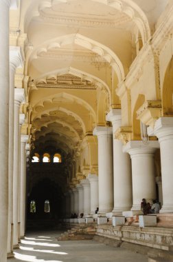 23 february 2018 Madurai, India. Thirumalai Nayak Palace indian architecture