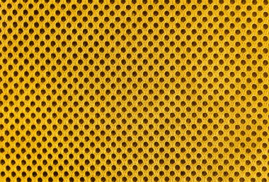 Kara delikli hava havalandırması için sarı solunabilir gözenekli gözenekli madde.