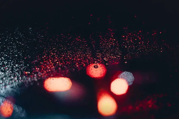 Neon car at night with rain wallpaper Stock Photos, Royalty Free Neon