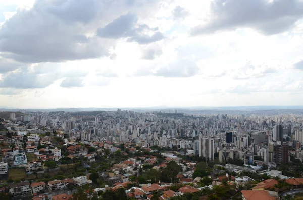 Paisagem Cidade Belo Horizonte Minas Gerais Brasil Dia Ensolarado Com — Fotografia de Stock