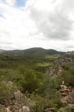 Minas Gerais eyaletindeki Milho Verde Şelalesi 'ne giden yolda doğanın görünüşüne Cachoeira do Moinho (Su Değirmeni Şelalesi' ne çevrilmiştir) denir.)