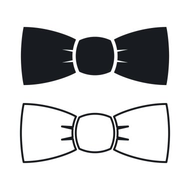 Papyon, beyaz arka planda siyah simge. vektör illüstrasyonu.