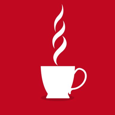 Kaynar ve kokulu şaraptan içecekler. Vektör illüstrasyonu.