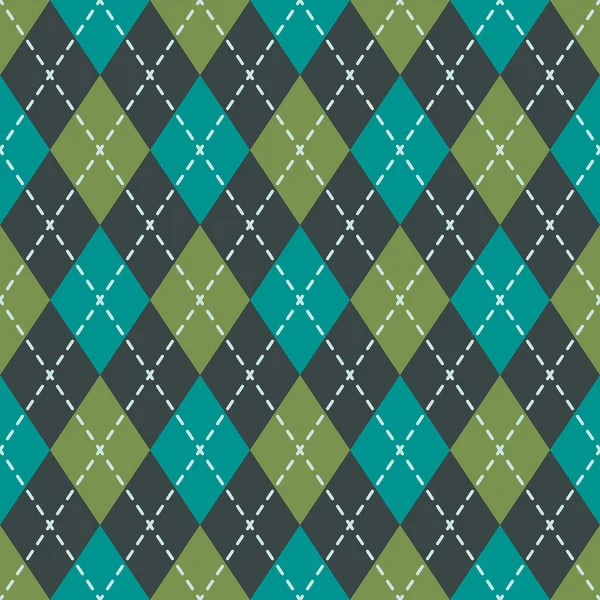 Çok renkli elmaslar şeklinde örülmüş çek geçmişi, kusursuz baklava desenli ekose desenler. Vektör düz çizim. parlak arkaplan.