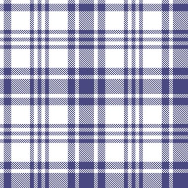 Kusursuz açık ekose desenli. Damalı kumaş, mavi doku arka planı. Vektör düz resimleme.