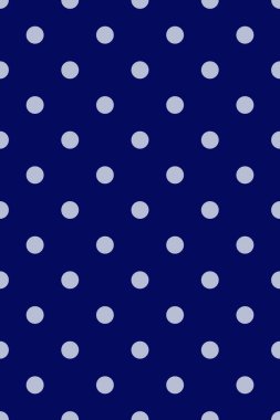 Phantom Blue arka planında ışık puantiyeli kusursuz desen. Vektör çizimi. malzeme, kumaş ve ambalaj için doku.