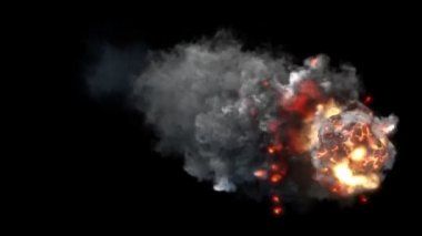 Bu görüntülerde, ön ve arka kamera görünümünde iki kamera görüntüsünün yer alan bir göktaşı temsil edilmektedir. Atmosferde yanıyor ve arkasında bir duman izi bırakıyor. Video da alfa mat kanal içerir.