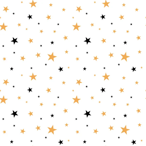 Fundo moderno branco abstrato com estrelas douradas e pretas. Ilustração vetorial. — Vetor de Stock