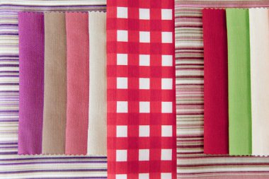 Kumaş ve tekstil bir dükkan ya da mağaza rulo