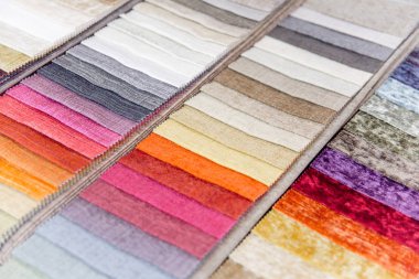 Kumaş ve tekstil bir dükkan ya da mağaza rulo