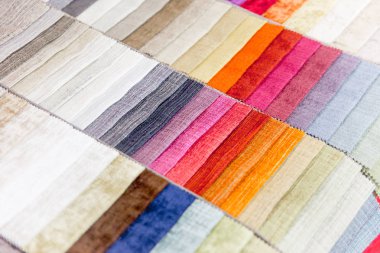 Kumaş ve tekstil bir dükkan ya da mağaza rulo