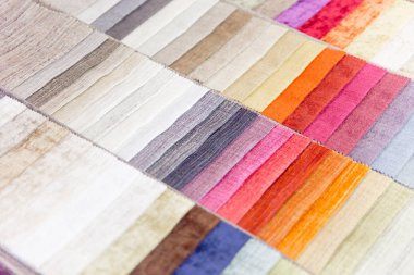 Kumaş ve tekstil bir dükkan ya da mağaza rulo