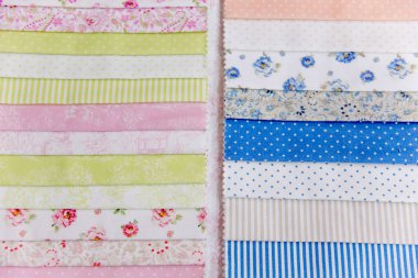 Kumaş ve tekstil bir dükkan ya da mağaza rulo