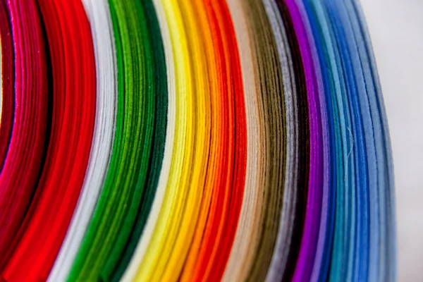 Rollos Tela Colorida Textiles Una Tienda Tienda — Foto de Stock