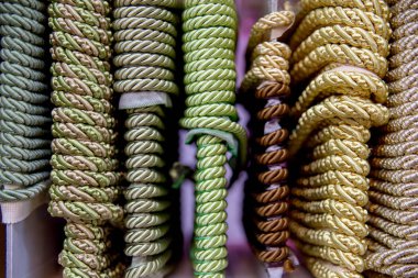 Kumaş ve tekstil bir dükkan ya da mağaza rulo