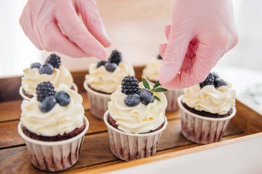 tatlı çörekler ve evde kek pişirme bir kavram