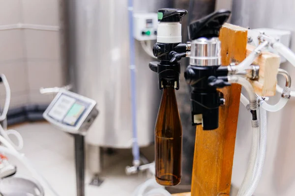 an image of a craft beer equipment at a brewery