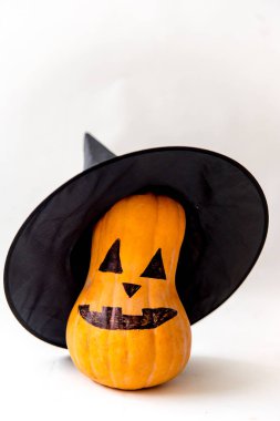 Cadılar Bayramı - jack o fener gözler önüne dekoratif Turuncu kabak