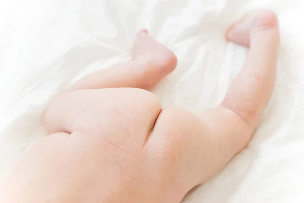 Cute newborn baby on the first months of life — Stock Photo, Image