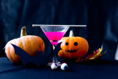 Cadılar Bayramı - jack o fener gözler önüne dekoratif Turuncu kabak