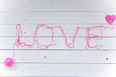 Word'den gelen iplik örgü renkli pamuk konuları seviyorum