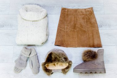 Moda Kış coats bir giysi raf astı