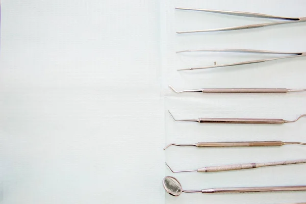 Dental instruments and tools in an office — Stock Photo, Image