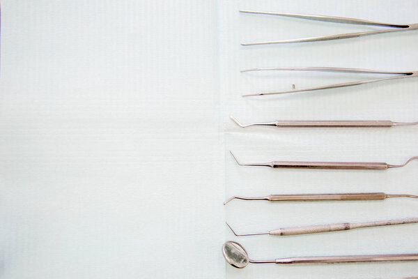 dental instruments and tools in an office