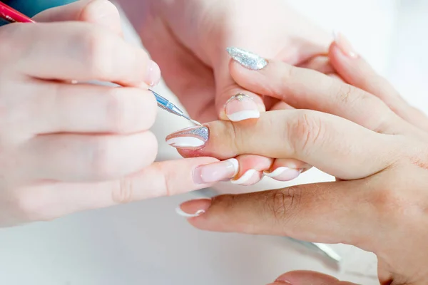 Nagelpflege Und Maniküre Nagelstudio Gange — Stockfoto