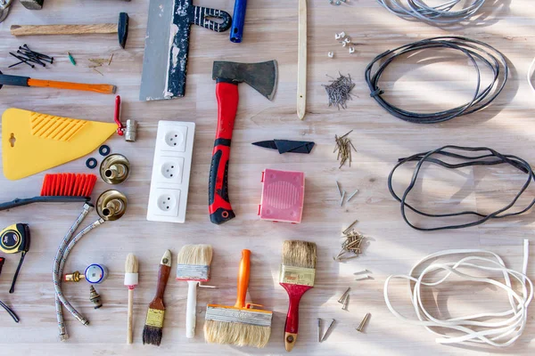 A set of construction tools or instruments — Stock Photo, Image