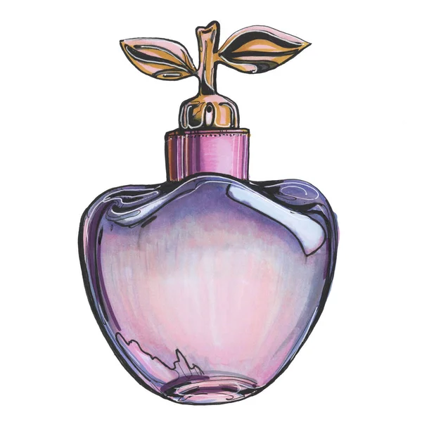 Bottle Perfume Fashion Illustration — Stock Photo, Image